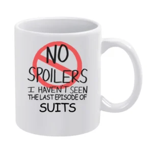 Suits No Spoilers Last Episode Tv Funny White Mug