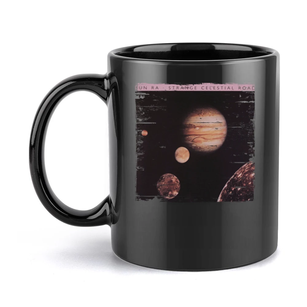 Sun Ra Strange Celestial Road Album Cover Distressed Image Black Mug