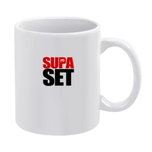 Supa Set Tshirt White Mug