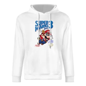 Super Mario Bros 3 Nes Nintendo Old School Retro Video Game Fan Distre European Size Men Hoodie