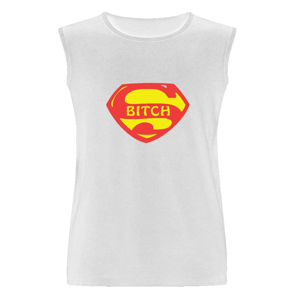 Super hero bitch funny parody Men Sleeveless T-Shirt