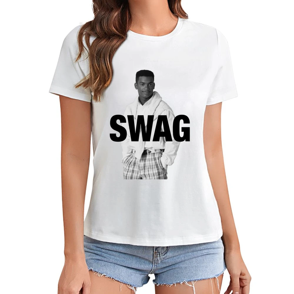 Swag Alfonso Ribeiro As Carlton Banks Funny Fresh Prince Of Bel Air Gr Asian Size Women Ladies T-shirt
