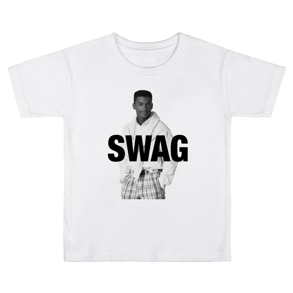 Swag Alfonso Ribeiro As Carlton Banks Funny Fresh Prince Of Bel Air Gr Kids Boys Girls T-Shirt