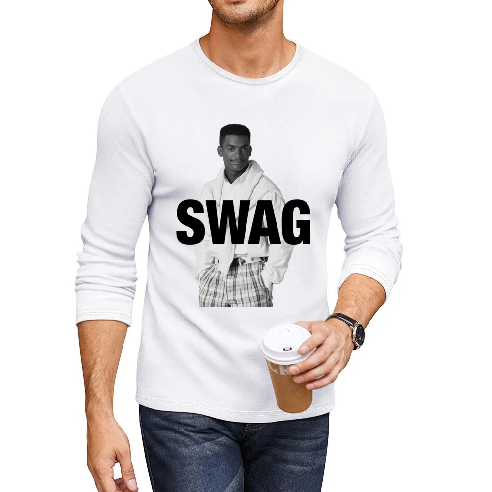 Swag Alfonso Ribeiro As Carlton Banks Funny Fresh Prince Of Bel Air Gr Men CrewNeck Long Sleeve T-Shirt