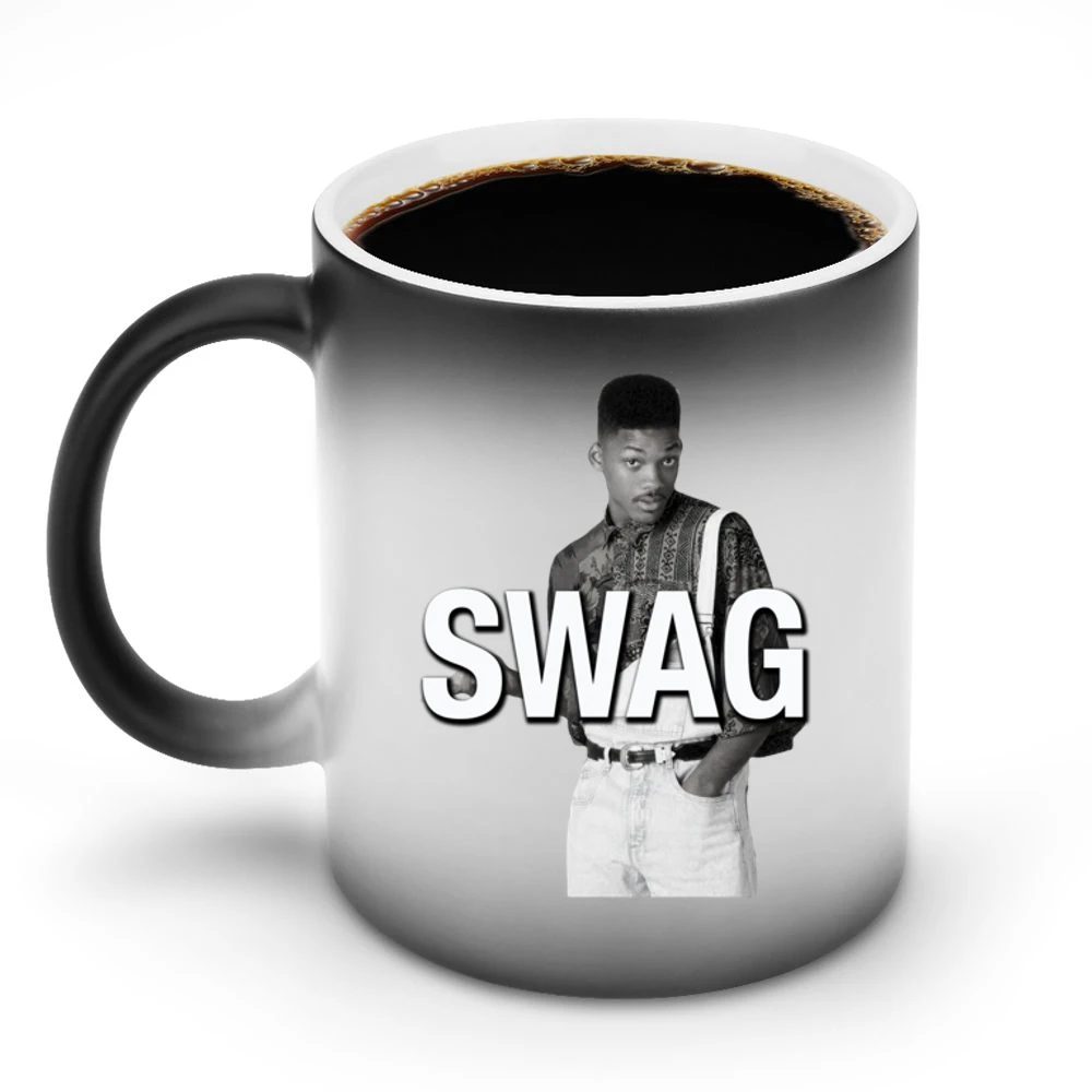 Swag Will Smith Fresh Prince Of Bel Air Funny TV Show Graphic Discoloration Mug