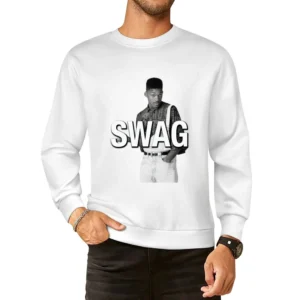Swag Will Smith Fresh Prince Of Bel Air Funny TV Show Graphic European Size Pullover Sweater