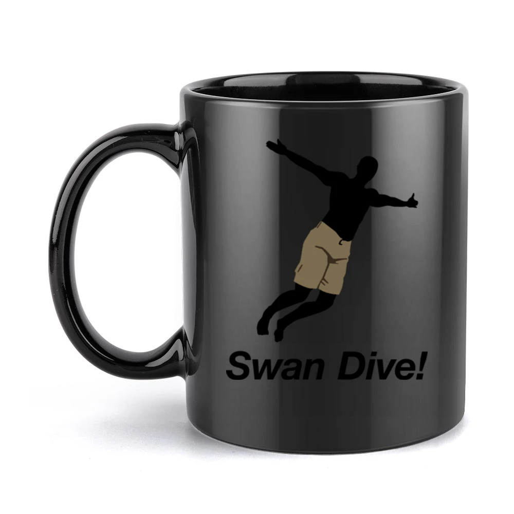 Swan Dive Old Spice Guy Black Mug