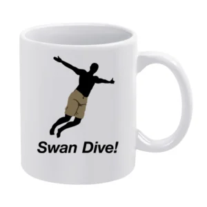 Swan Dive Old Spice Guy White Mug