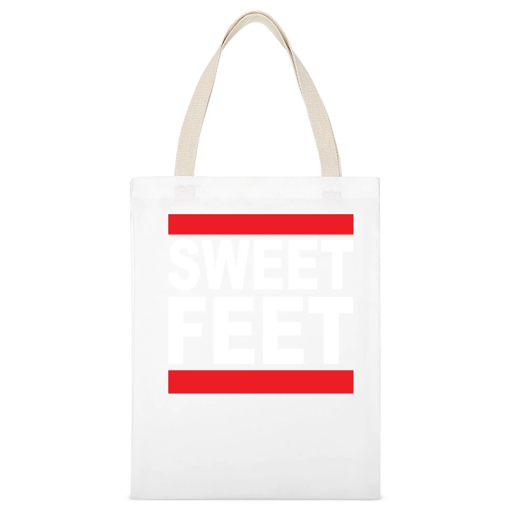 Sweet Feet James White New England Football White Canvas Tote Shopping Bag