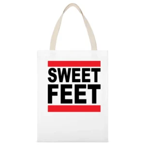 Sweet Feet James White New England Football White Canvas Tote Shopping Bag