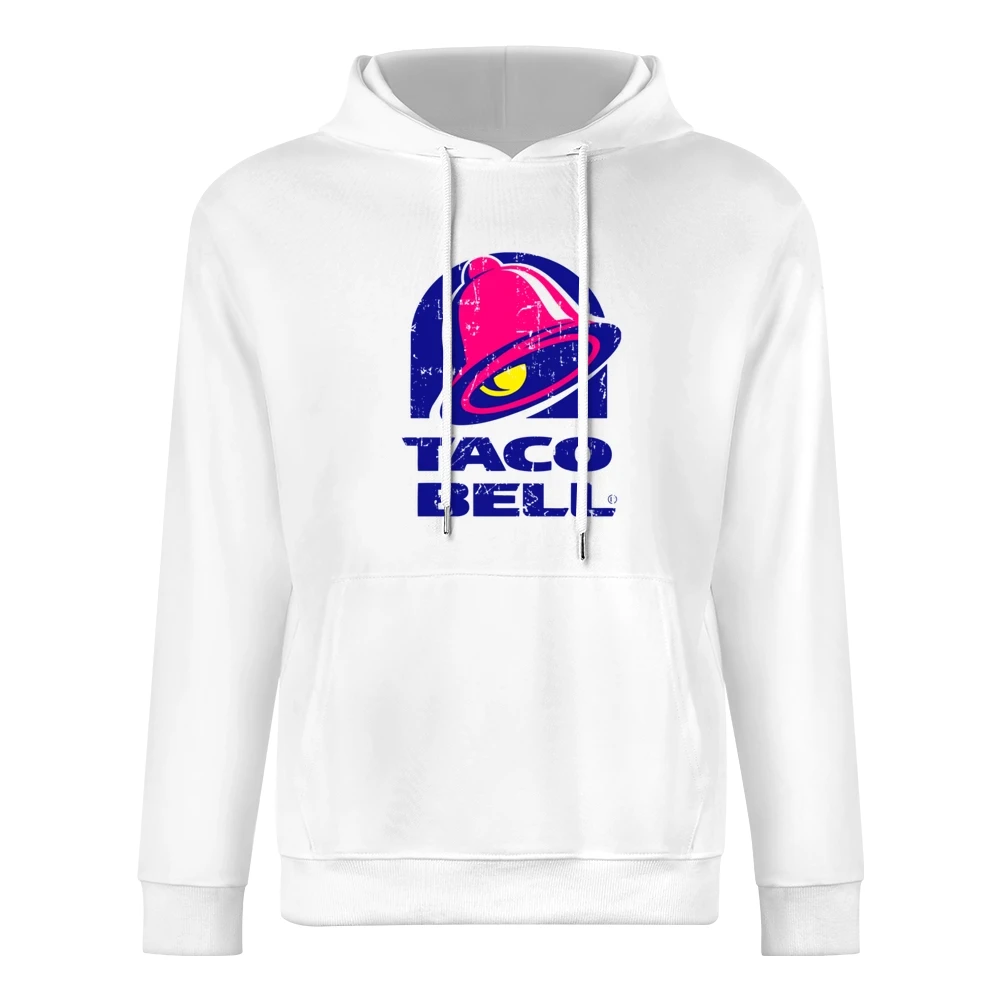 Taco Bell Fast Food Restaurant Distressed Look European Size Men Hoodie