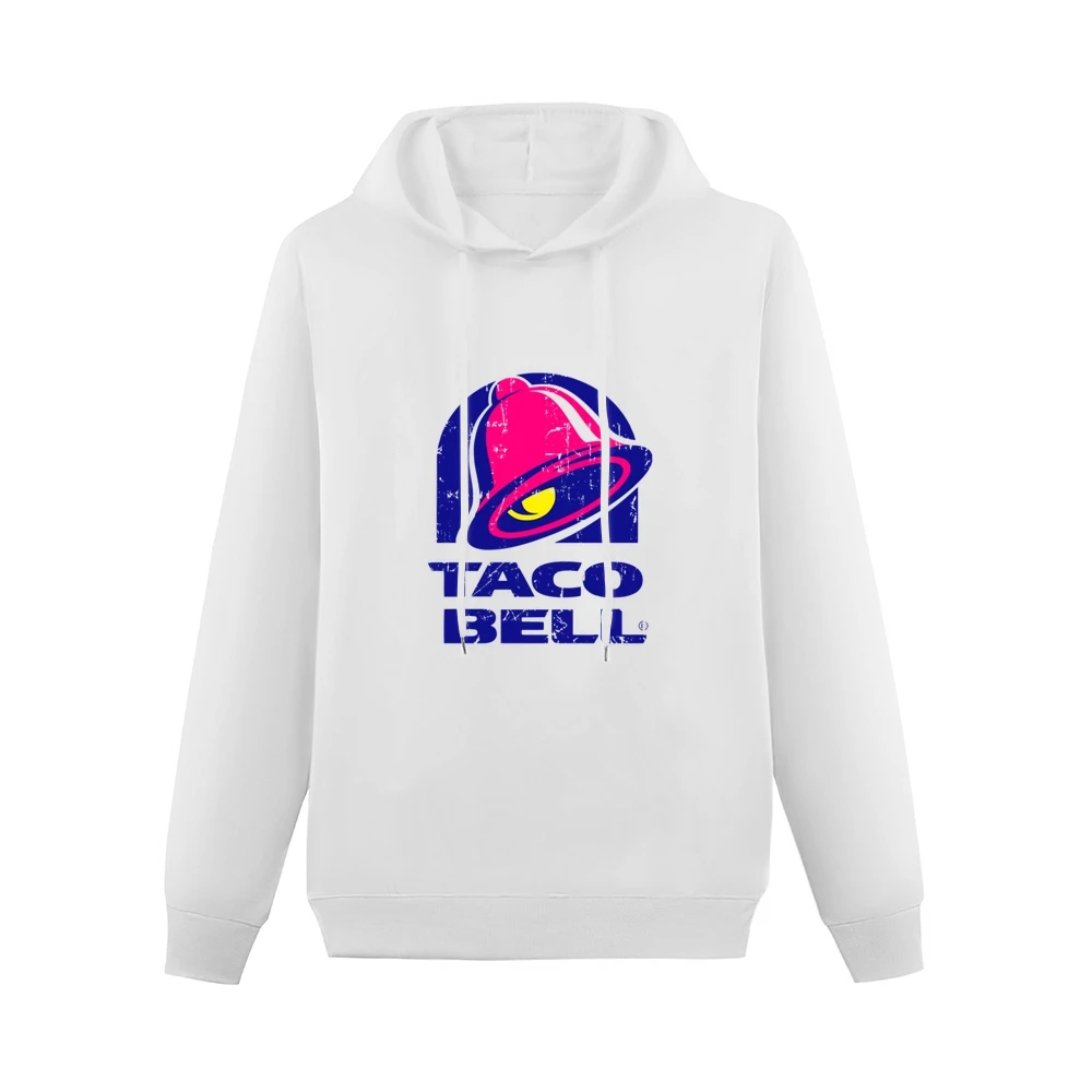 Taco Bell Fast Food Restaurant Distressed Look Men Hoodie Without Pocket