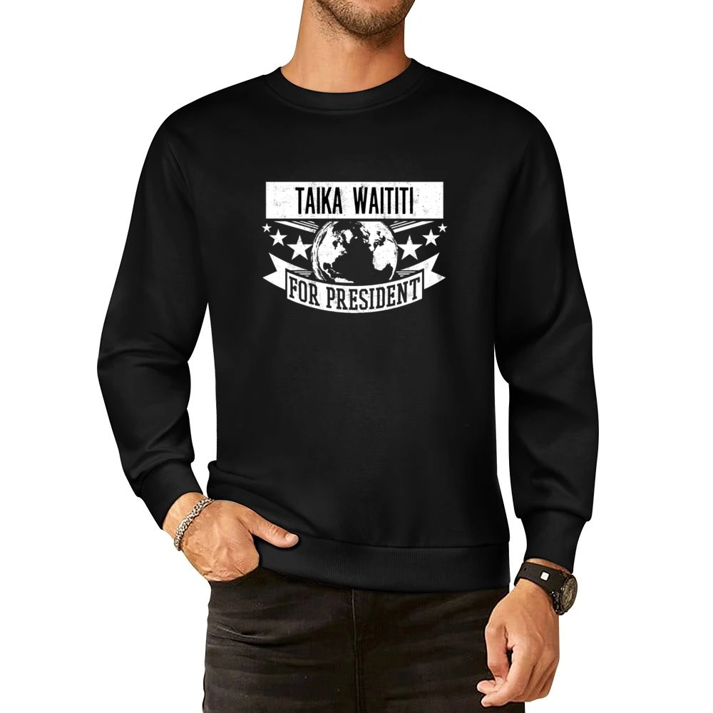 Taika Waititi For President Funny New Zealand Movie Director European Size Pullover Sweater
