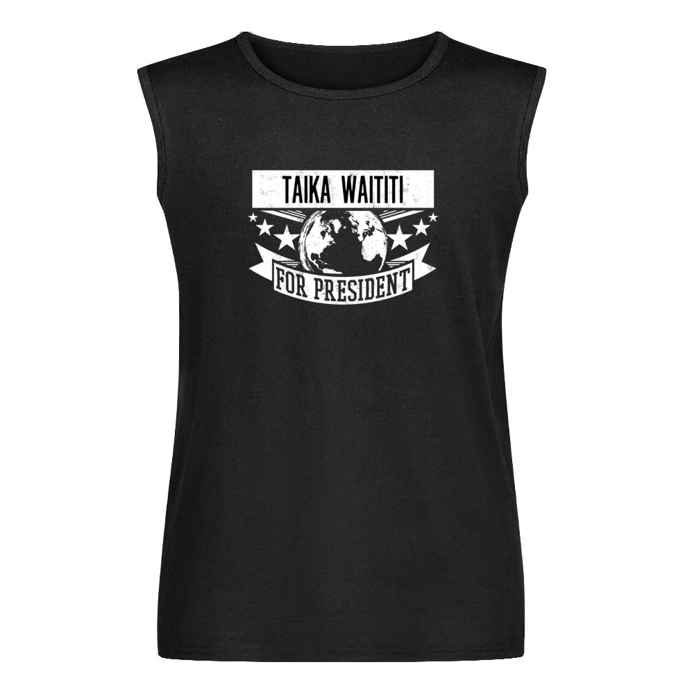 Taika Waititi For President Funny New Zealand Movie Director Men Sleeveless T-Shirt