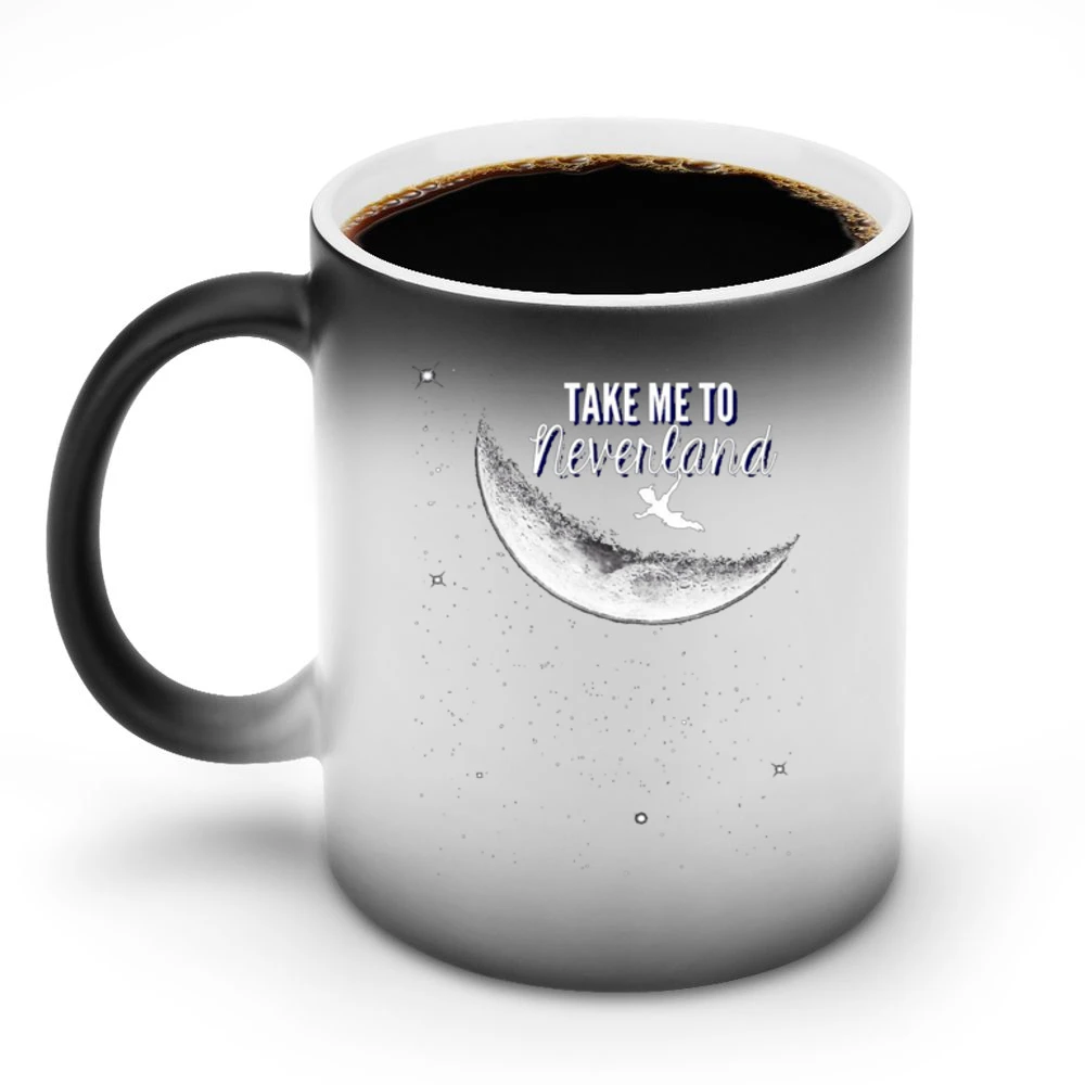 Take Me To Neverland Fun Peter Pan Popular Graphic Movie Discoloration Mug