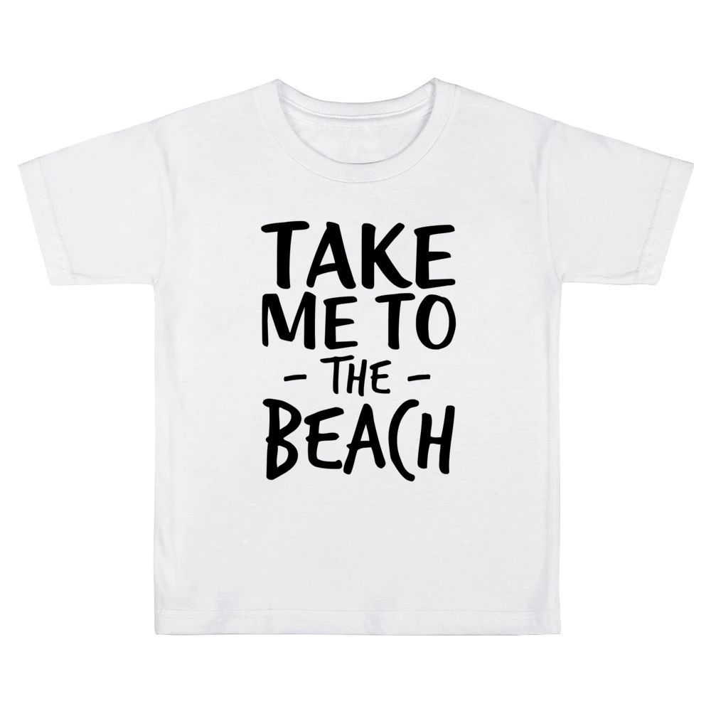 Take Me To The Beach Fun Summer Love Graphic Kids Boys Girls T-Shirt