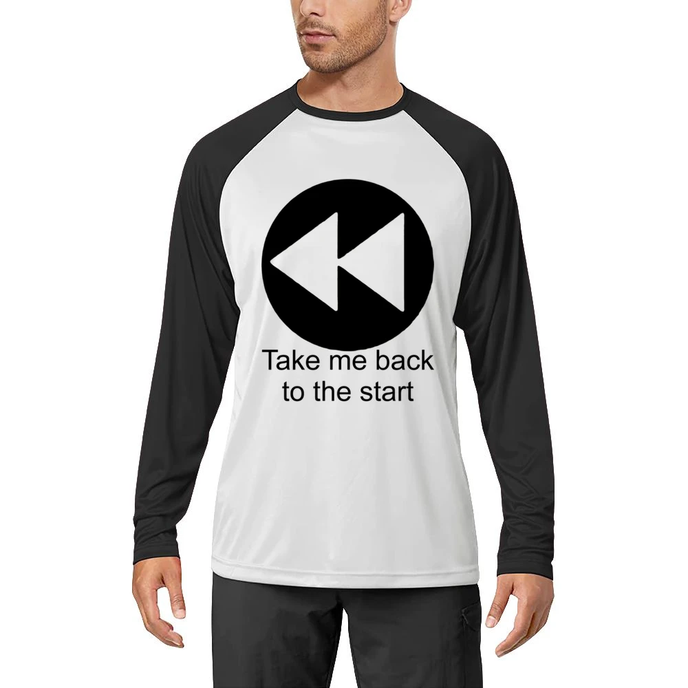 Take me back to the start - music player button Men Long Sleeve T-Shirt