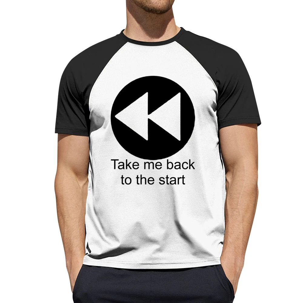Take me back to the start - music player button Men Short Sleeve T-Shirt