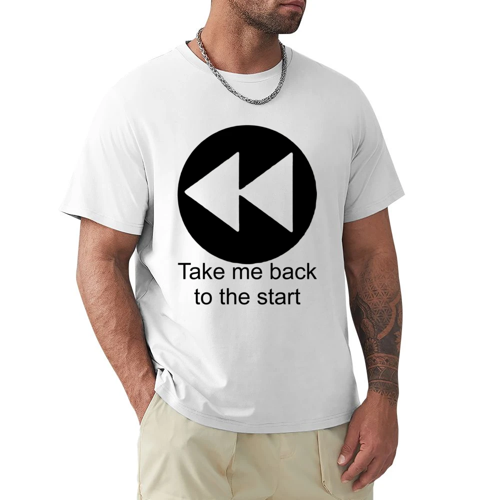 Take me back to the start - music player button Premium Men T-shirt