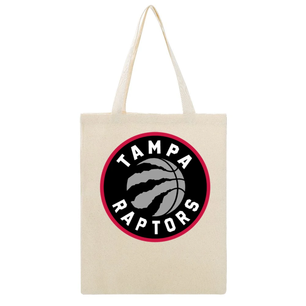 Tampa Raptors Toronto Basketball Fan Parody 2021 Season White Beige Canvas Tote Shopping Bag