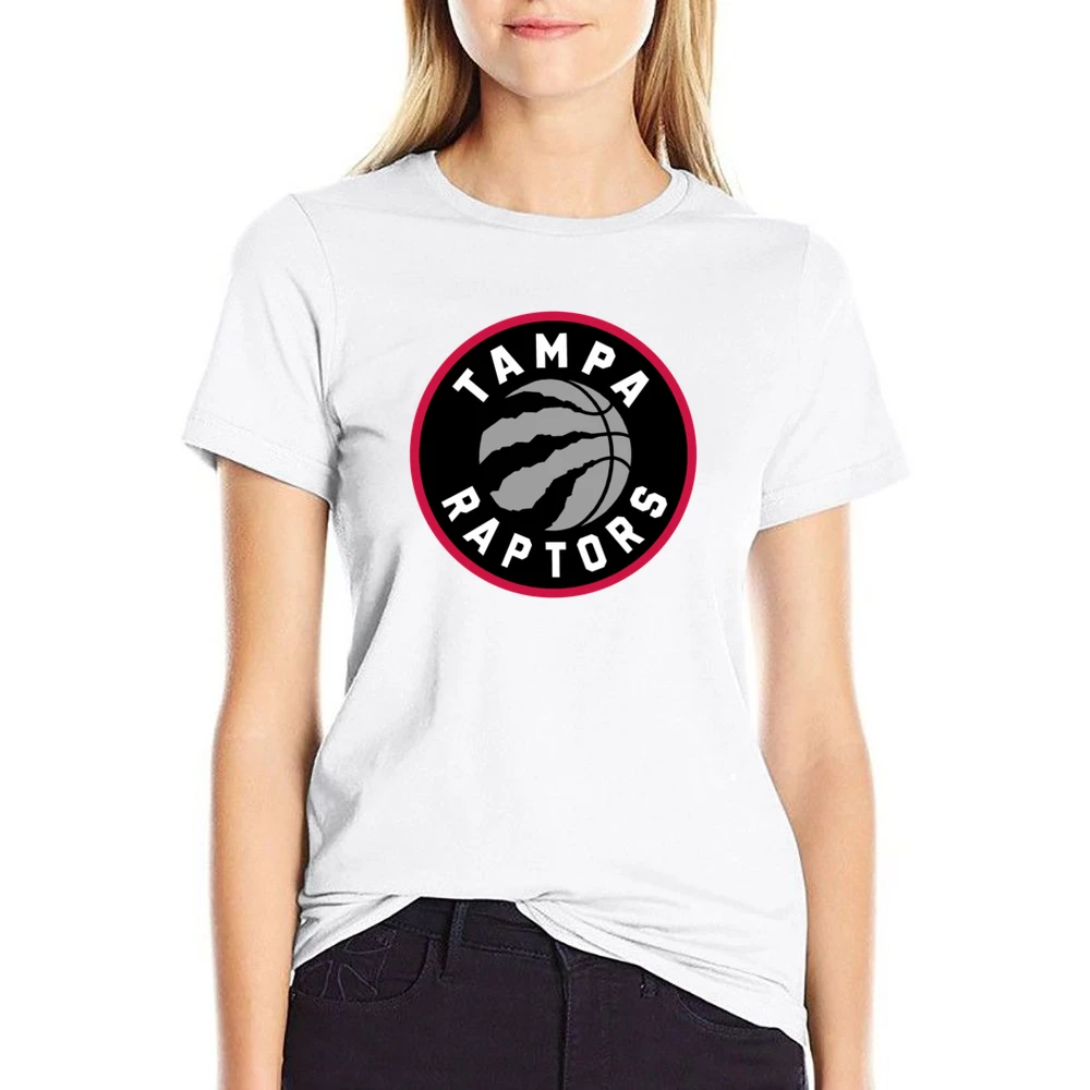 Tampa Raptors Toronto Basketball Fan Parody 2021 Season White US Size Women Ladies T-shirt