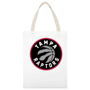 Tampa Raptors Toronto Basketball Fan Parody 2021 Season White White Canvas Tote Shopping Bag