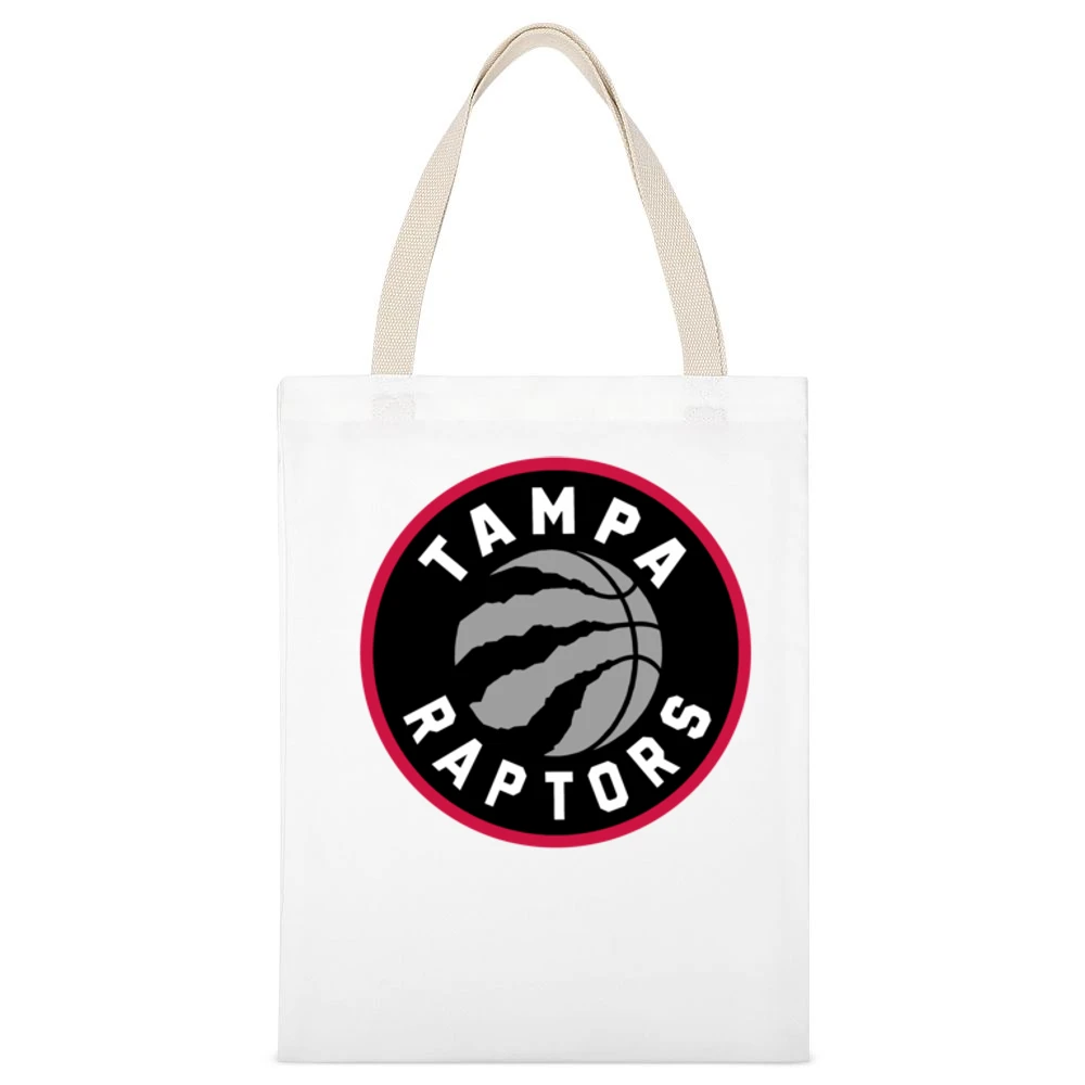 Tampa Raptors Toronto Basketball Fan Parody 2021 Season White White Canvas Tote Shopping Bag