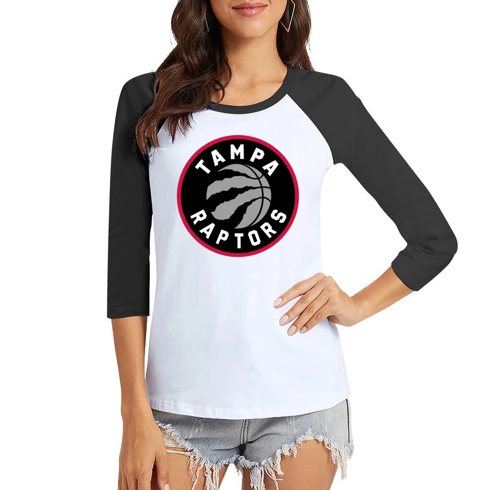 Tampa Raptors Toronto Basketball Fan Parody 2021 Season White Women Ladies 3-4 Sleeve T-Shirt
