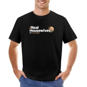 Tatooine Real Housewives Star Wars Parody Black Asian Size Men T-Shirt