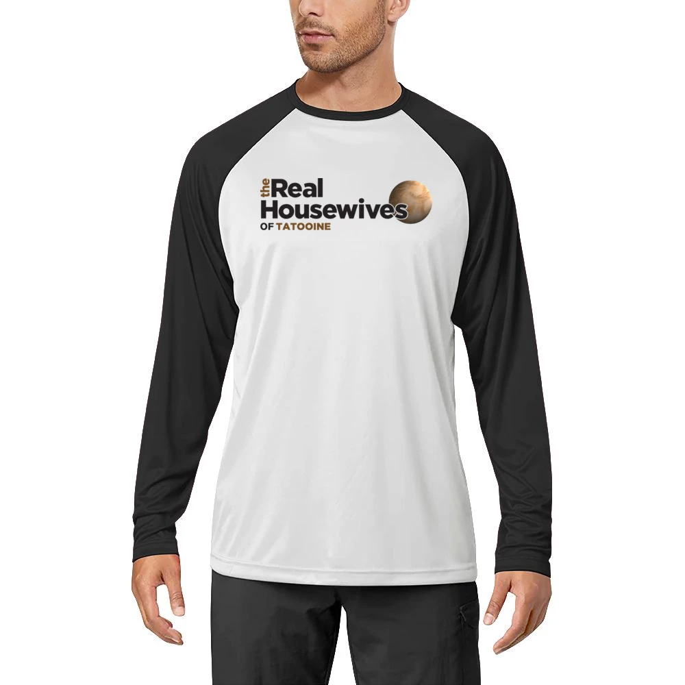 Tatooine Real Housewives Star Wars Parody White Men Long Sleeve T-Shirt