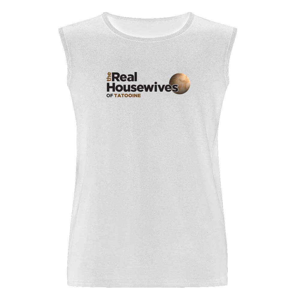 Tatooine Real Housewives Star Wars Parody White Men Sleeveless T-Shirt