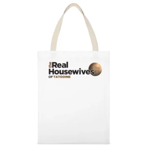 Tatooine Real Housewives Star Wars Parody White White Canvas Tote Shopping Bag