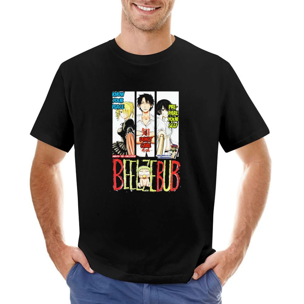 Tatsumi Oga Aoi Kunieda Hilda baby Beel beelzebub main characters mang Asian Size Men T-Shirt