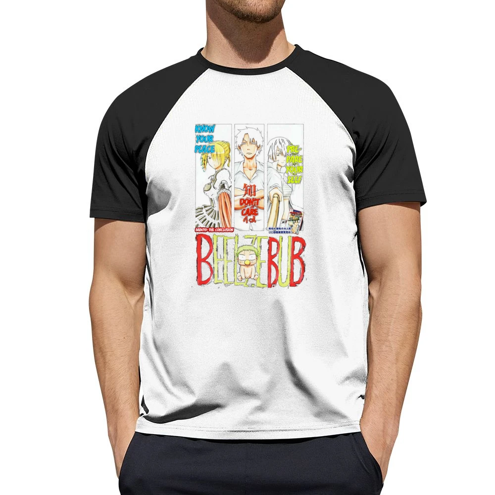 Tatsumi Oga Aoi Kunieda Hilda baby Beel beelzebub main characters mang Men Short Sleeve T-Shirt