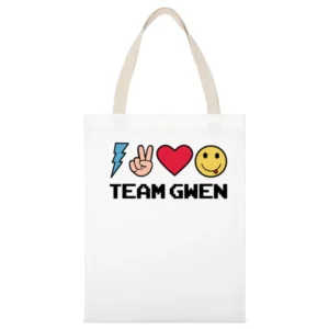 Team Gwen Stefani Fun The Voice Graphic Tee Popular TV Show Fan T Shir White Canvas Tote Shopping Bag
