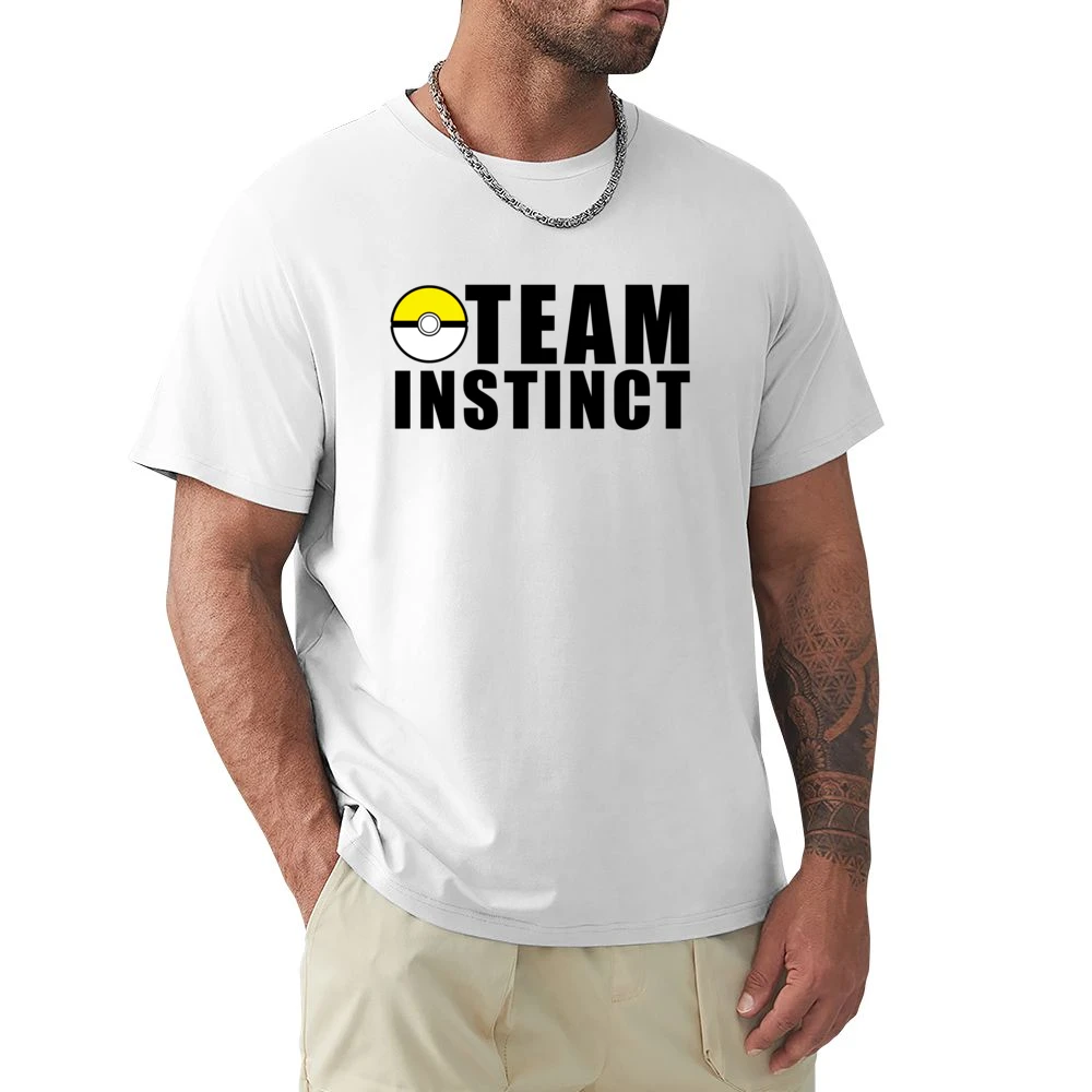 Team Instinct Pokemon Go Fun Graphic Game Apparel Premium Men T-shirt