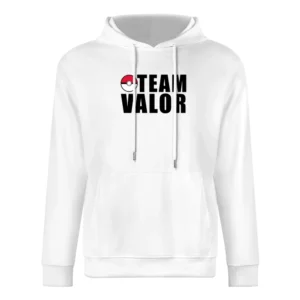 Team Valor Pokemon Go Fun Graphic Game Apparel European Size Men Hoodie