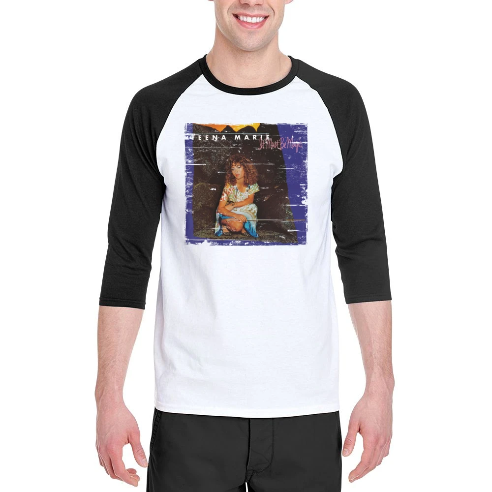 Teena Marie It Must Be Magic Album Cover Distressed Image Men 3/4 Sleeve T-Shirt