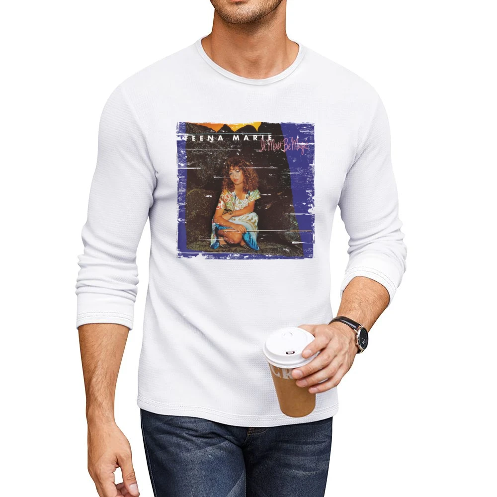 Teena Marie It Must Be Magic Album Cover Distressed Image Men CrewNeck Long Sleeve T-Shirt