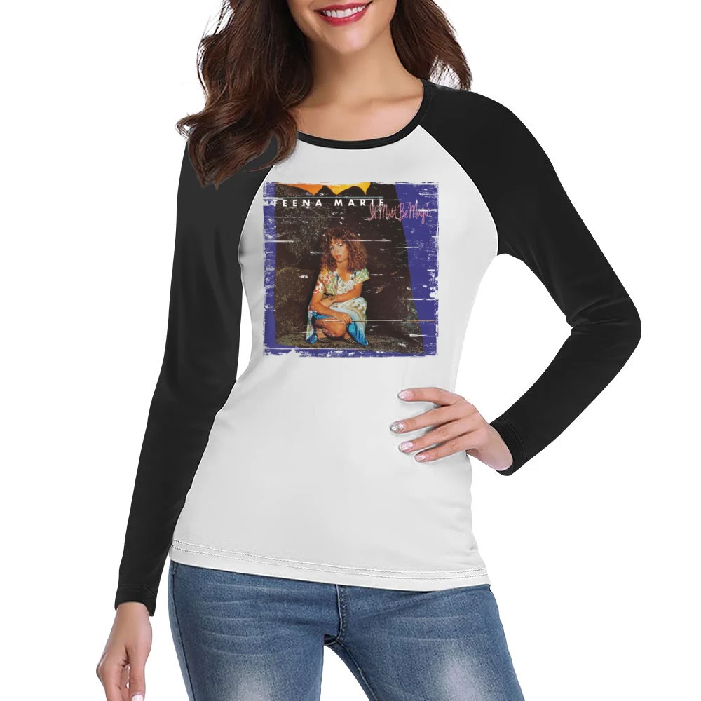 Teena Marie It Must Be Magic Album Cover Distressed Image Women Ladies Long Sleeve T-Shirt