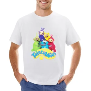 Teletubbies Fun Distressed Vintage Style Popular TV Show Tee Shirt Asian Size Men T-Shirt