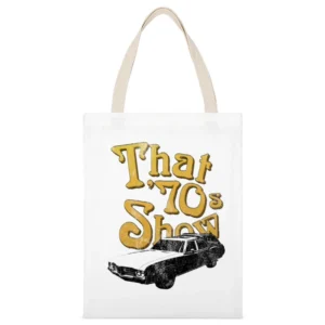 That 70s Show Vista Cruiser Fun Tv Show Graphic Car White Canvas Tote Shopping Bag