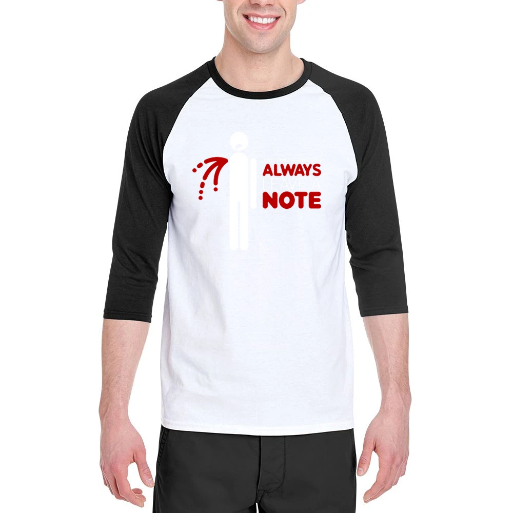 That's why you always leave a note Men 3/4 Sleeve T-Shirt