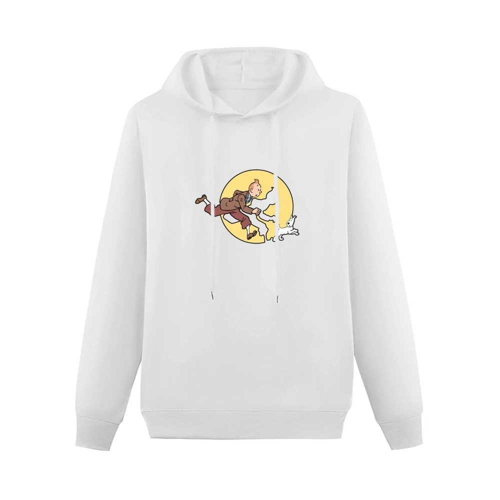 The Adventures Of Tintin Fun Popular Vintage Style Tv Show Graphic T S Men Hoodie Without Pocket