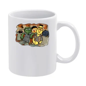 The Big Lebowski Movie Sesame Street Parody White Mug