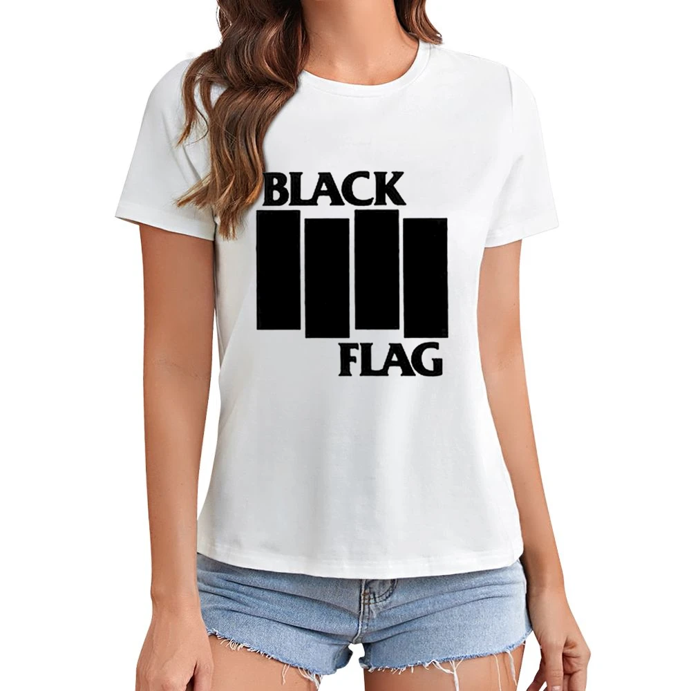 The Black Flag Asian Size Women Ladies T-shirt