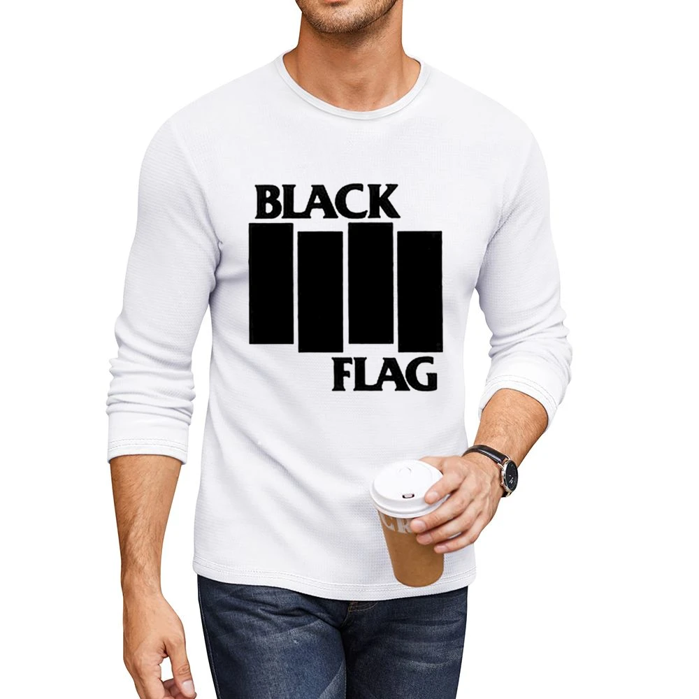 The Black Flag Men CrewNeck Long Sleeve T-Shirt