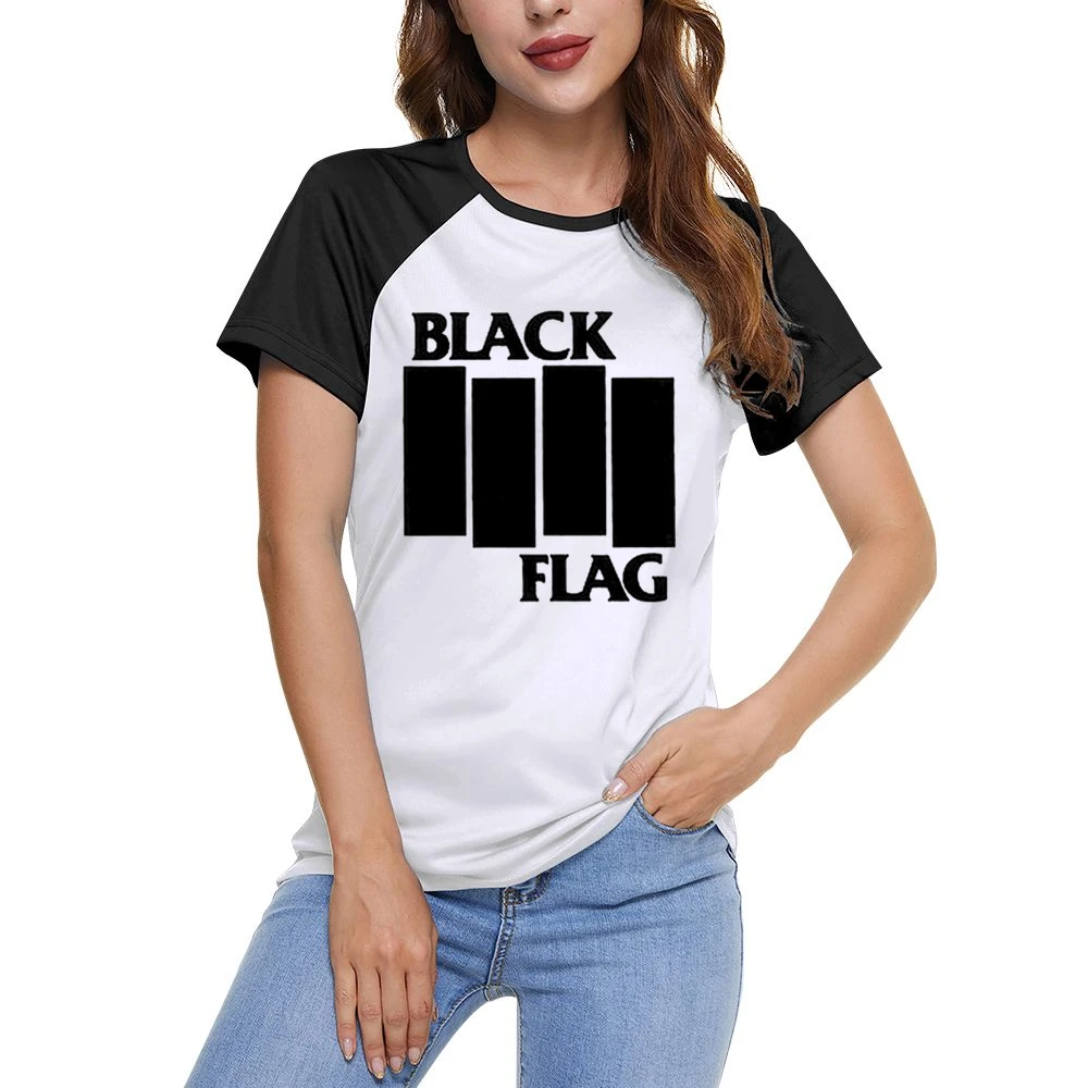 The Black Flag Women Ladies Short Sleeve T-Shirt