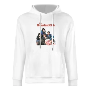 The Breakfast Club Cool Fun 80s Vintage Style Distressed Look Graphic European Size Men Hoodie