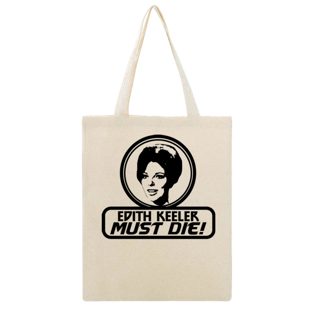 The City on the Edge of Forever Edith Keeler must Die Star Trek movie Beige Canvas Tote Shopping Bag